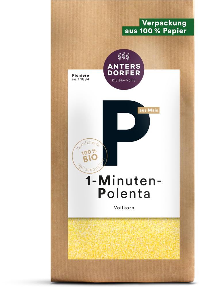 Antersdorfer - Die Bio-Mühle Bio 1-Minuten-Polenta Vollkorn (6 x 500 gr)