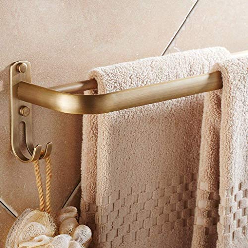 Porte-serviettes laiton mural double pour sécher efficacement le linge