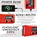 Earthquake Kit - 72 HRS Deluxe Emergency Survival Kit, Heavy Duty 72 Hour Bag Survival Kit for Earthquake, Hurricane, Tsunami - Includes Emergency First Aid Kit, Water, Food (2 Person Red)