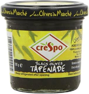 Crespo Black Olive Tapenade 100 g (Pack of 6)