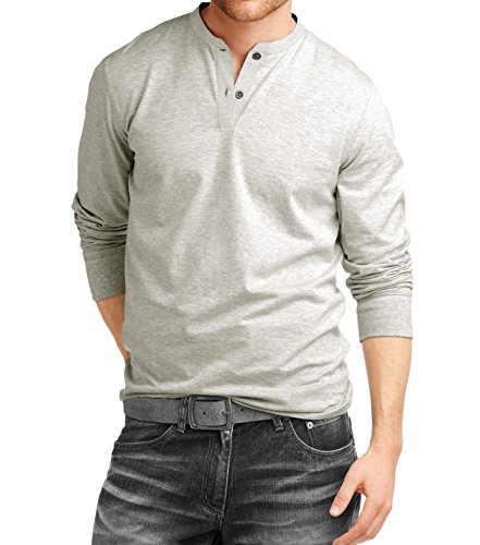 Image of fanideaz Men's Cotton Full Sleeve Henley T Shirts for Men