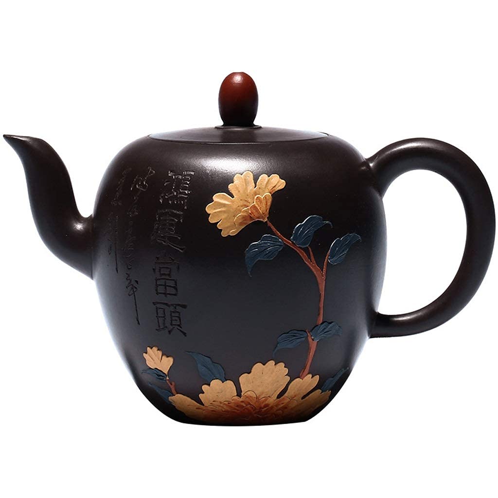 Boutique Tea Pot Purple Clay Teapots Beauty Kettle Raw Ore Black Mud Tea Set Customized Gifts 220ml