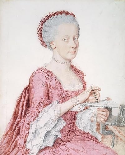 Peinture pour decoration salon portrait Maria Amalia d'Autriche impression haut de gamme