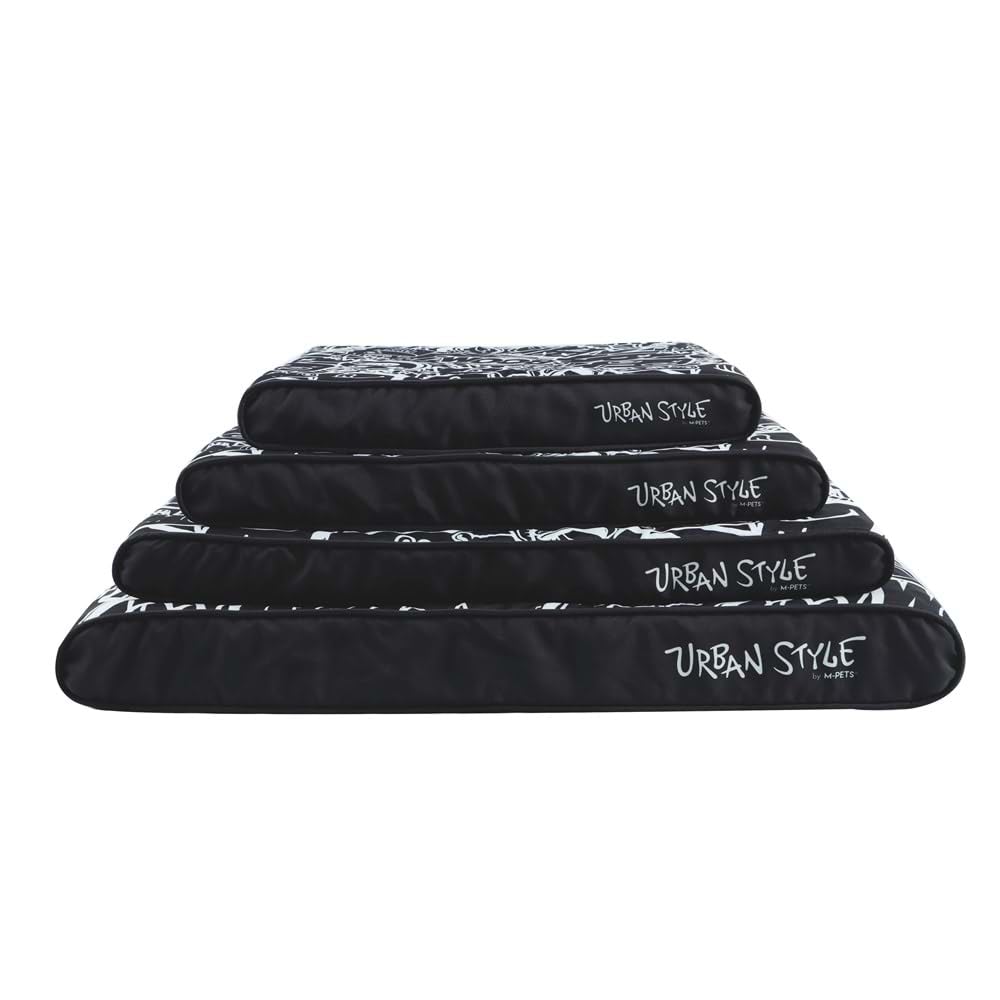 M-PETS URBANSTYLE CONTEMPO CUSHION YATAK BLACK&WHİTE (M) 80X55X9CM