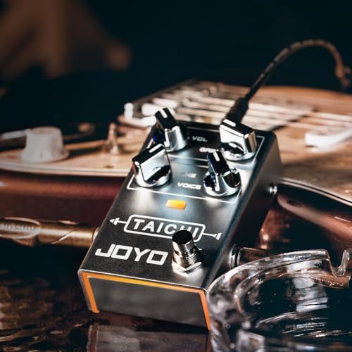 Image of JOYO Low-Gain Overdrive Guitar Pedal, Smooth /Creamy /Vocal-Like OD with Voice Control & Ambient LED, True Bypass (Tai Chi R-02)