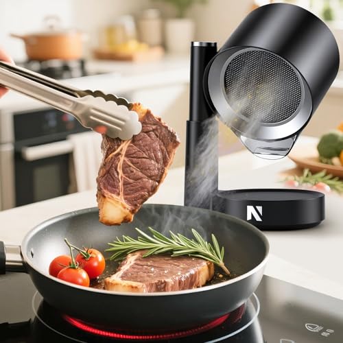 NEWTRY Campana extractora portátil - 3 potencias potentes Movible Campana mini compacta Portátil, con 2 filtros lavables, ideal para cocinas domésticas, caravanas, áreas exteriores, hot pot y barbacoa