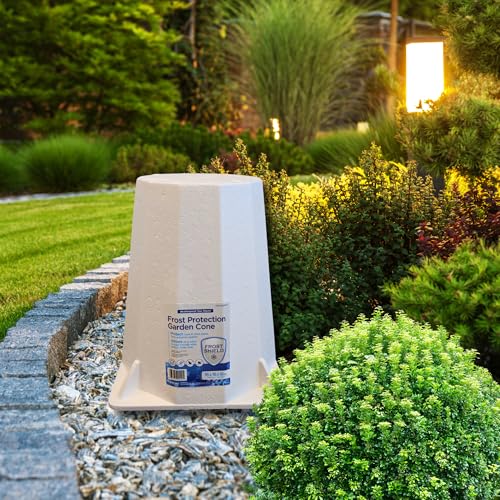 Greenscapes Frost Protection Plant Cone Reusable Winter Rose Cover Insulated Shrub Shield Breathable Cold Weather Plant Protector for Outdoor Gardens 2 Pack