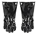 Mr Bar-B-Q Insulated BBQ Gloves, Light & Flexible Rubber Barbecue Gloves, High-Heat Resistant Gloves up to 220F, Grilling Gloves for Outdoor Cooking, Firepit, Oven Gloves, Waterproof Gloves - 40111Y