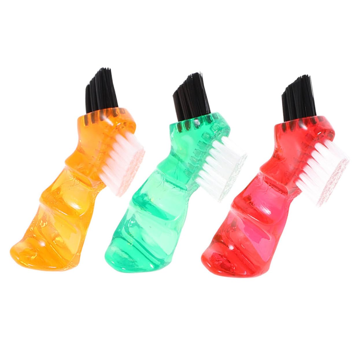 POPETPOP Set 3pezzi Spazzole Pulizia Protesi Dentaria Mini Portatili Multi-funzionali Superficie Liscia per Igiene Orale Domestica
