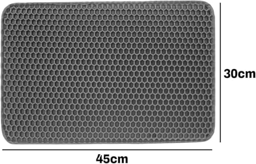 Tapete Higienico Para Gato Coletor De Areia 30x45cm Cor:Preto