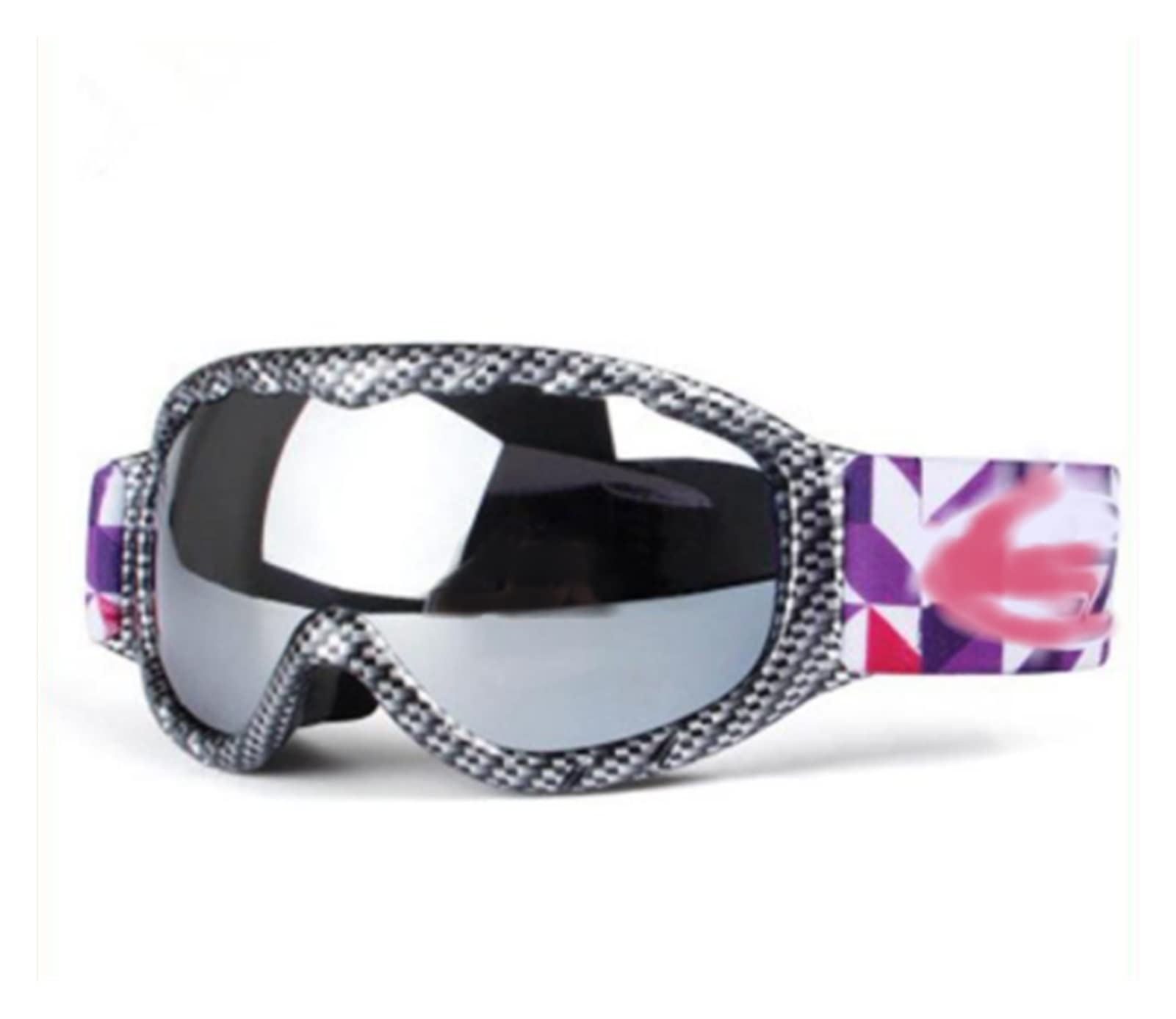 Lunettes de Ski adaptées aux Enfants Lunettes de Ski Sports d'hiver Lunettes de Ski Enfants Double lentille antibuée Snowboard Motocross Lunettes de Ski