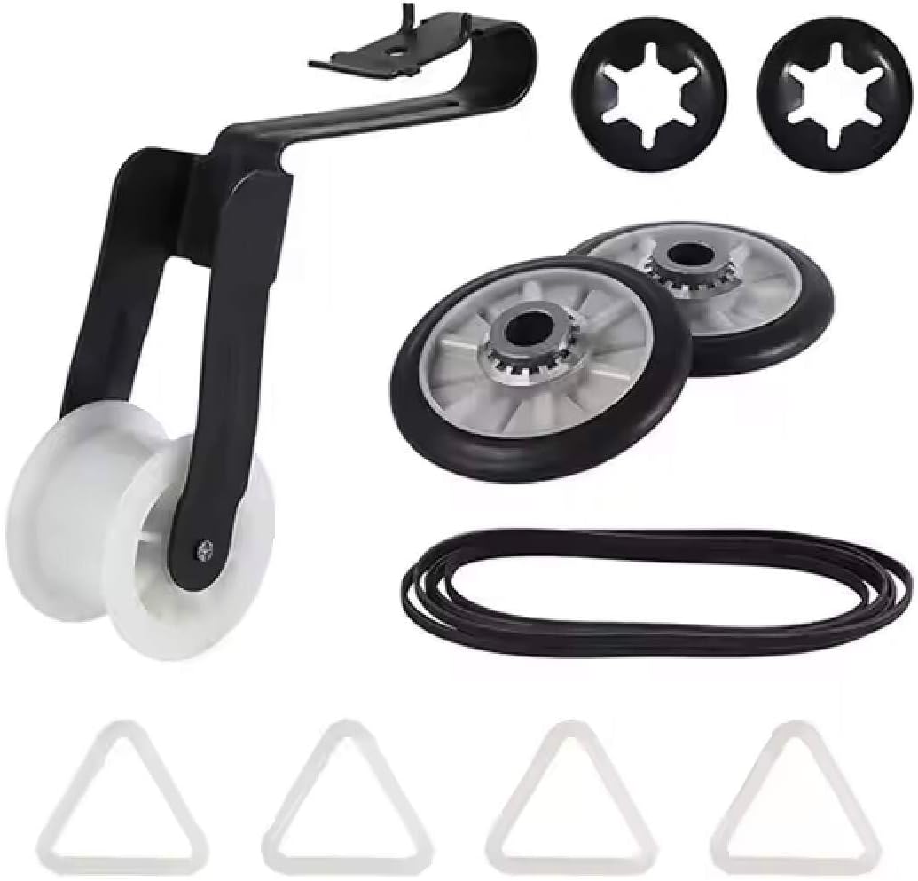 Dryer Belt Pulley and Roller Repair Kit Compatible with Whirlpool WGD4815EW3,WGD4815EW4, WGD4850BW0,WGD4850BW1