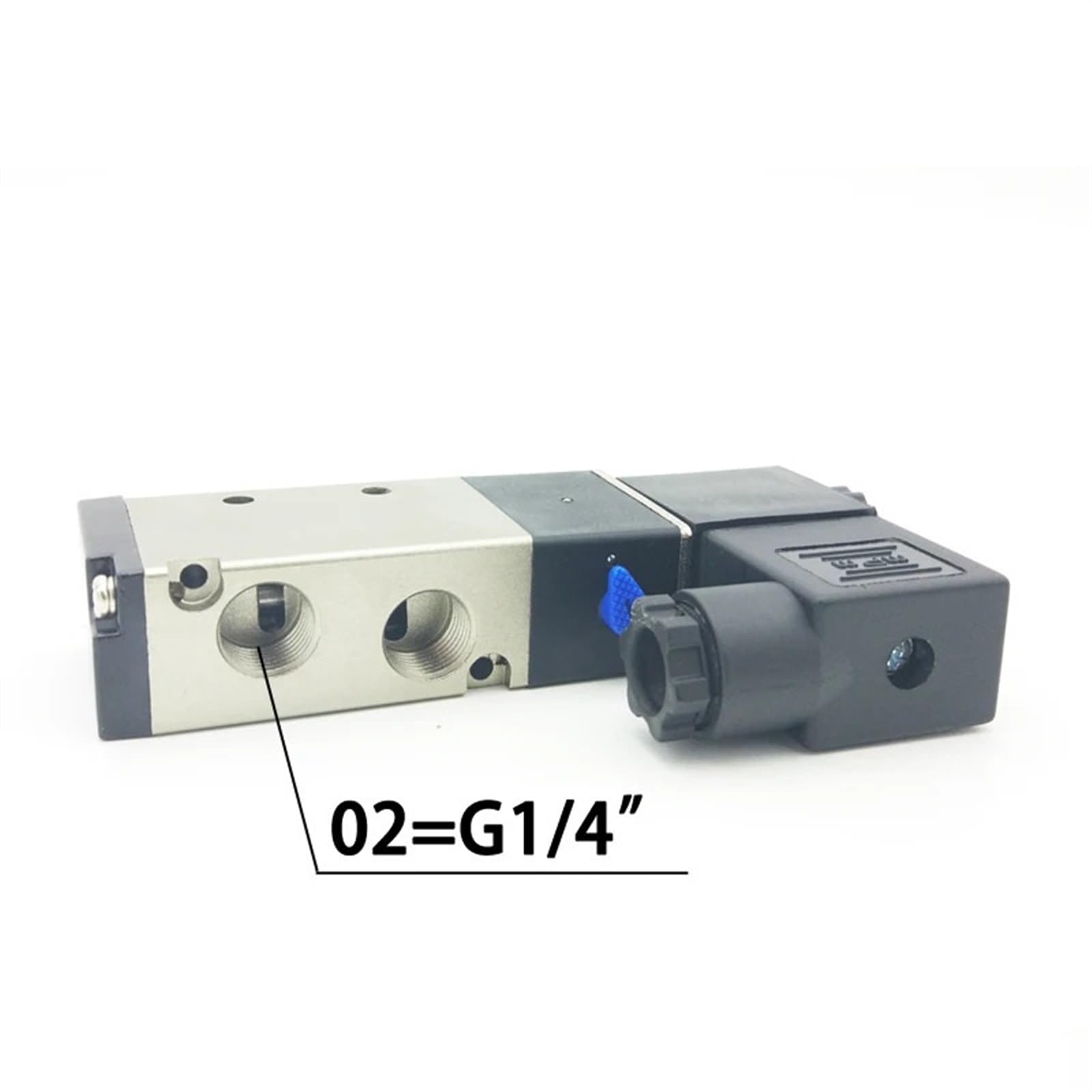 Pneumatyczny zawór elektromagnetyczny G1/4 dwupozycyjny pięciokierunkowy sterowanie powietrzem pojedyncza cewka podwójna (Ac220v-1 szt., BM520 02 G1-4 2-5-drożny)