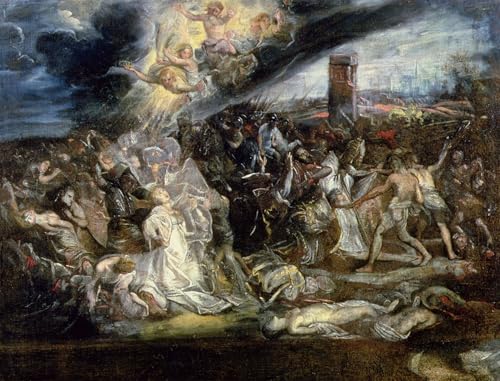 Cuadro El Martirio de Santa Úrsula Rubens para vestir paredes vacías 60x90