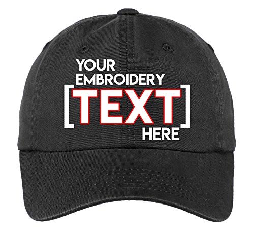 Custom Embroidered Ladies Garment Washed Hat - Personalized Monogrammed Cap