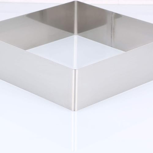 Miniatura 8 de Gatuida Molde para hornear para tartas, molde para hornear tiramisú para anillo de pastel de acero inoxidable, anillo de pastelería para hornear,