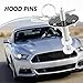 Stainless Steel Car Hood Pins Kit - [New Upgrade] Carbon Fiber Car Hood Cover Quick Release Pin for Reducing Shaking - Universal Automotive Exterior Accessories (Carbon Fiber Black)…