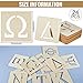 Blulu 24 Pcs 4 inch Greek Letter Stencils Alphabet Painting Wooden Greek Letters for Graduation Paddles Wooden Paddles Graduation DIY Crafts, Not Include Paddle