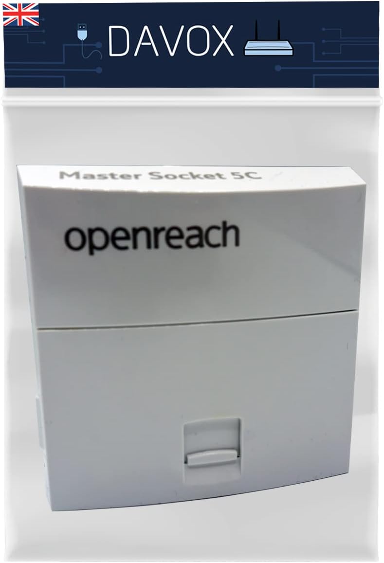 DAVOXGenuine BT Openreach NTE5c MK2 Main Master Telephone Socket with Tool less IDC Cable Connections
