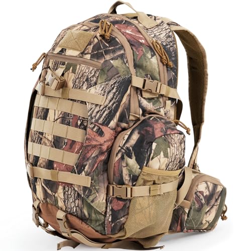 Glonerle Hunting Backpack, 900D Camo Waterproof Hunting Pack for Men, 35L Large Molle Hunting Day...