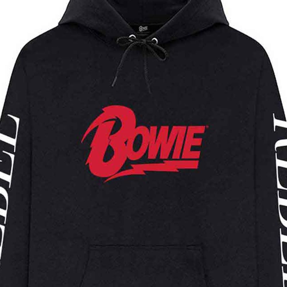 David Bowie Rebel Rebel Pullover Felpa con Cappuccio
