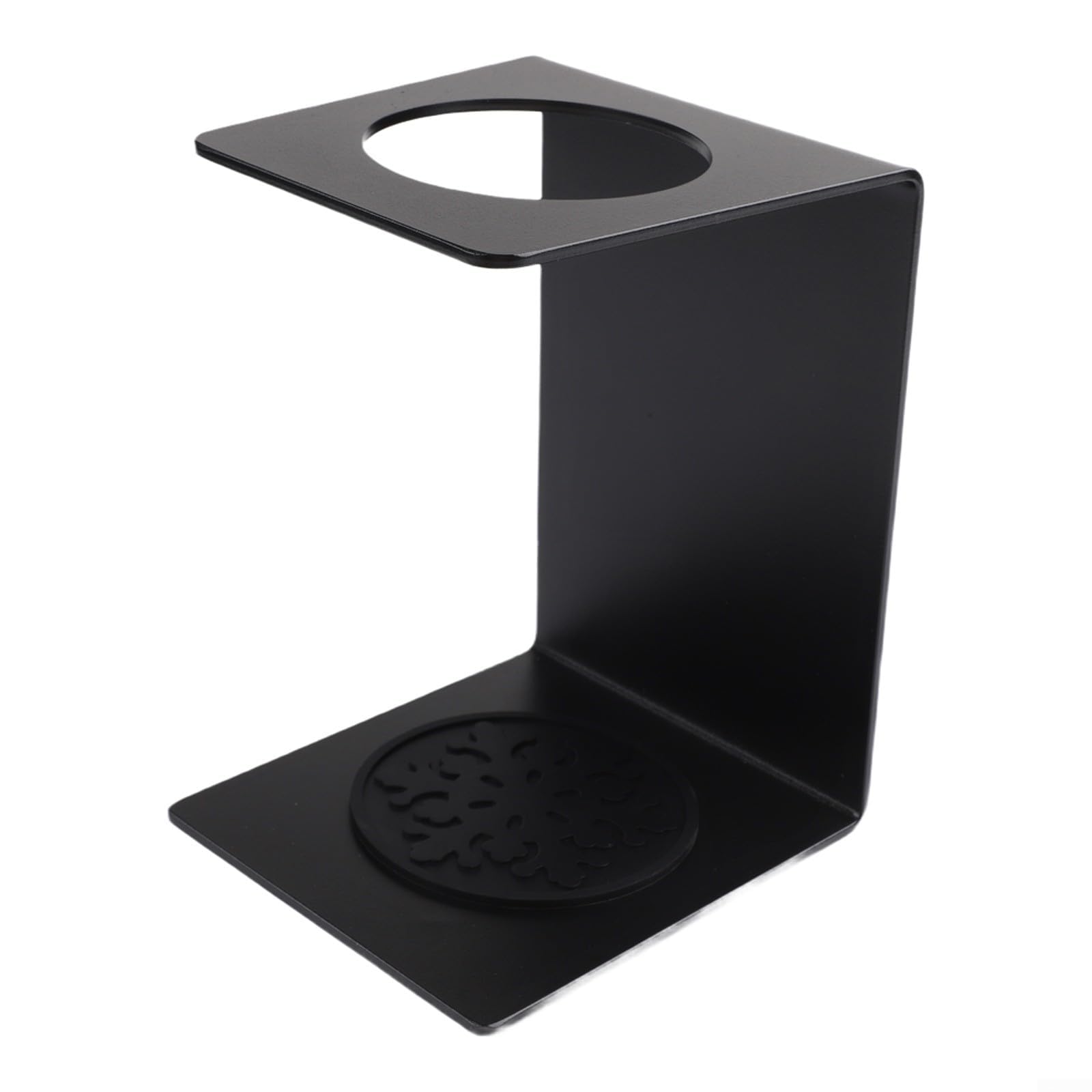 Soporte de metal para goteros de café que evita derrames con bandeja útil