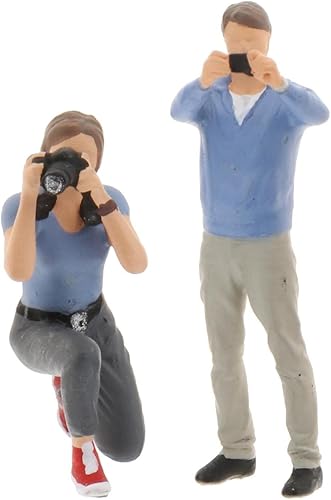Yiju 2pcs escala 164 figura fotógrafo jardín de hadas diseño S escala