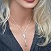 Genuine Sleeping Beauty Turquoise Arrow Necklace, Pendant and Chain Set, 925 Sterling Silver, Native American USA Handmade, Nickle Free