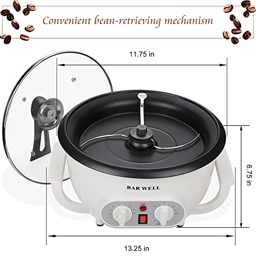 Improved Coffee Roasters For Home Use 110V, Household Coffee Roaster Machine With Timer, Large Batch Coffee Bean Roaster For Beginner Nut Peanut Chestnuts #TOP3
