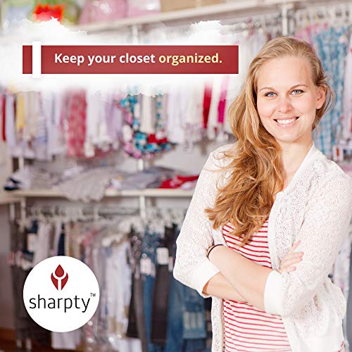 Sharpty Children's Hangers Plastic, Kids Hangers Ideal For Everyday Standard Use, Baby Hangers (Kids 60 Pack) (White) #TOP4