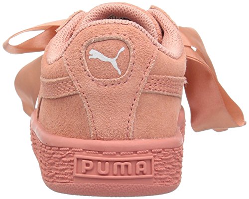 Puma Unisex-Child Suede Heart Sneaker, Desert Flower White, 4.5 M Us Big Kid #TOP2