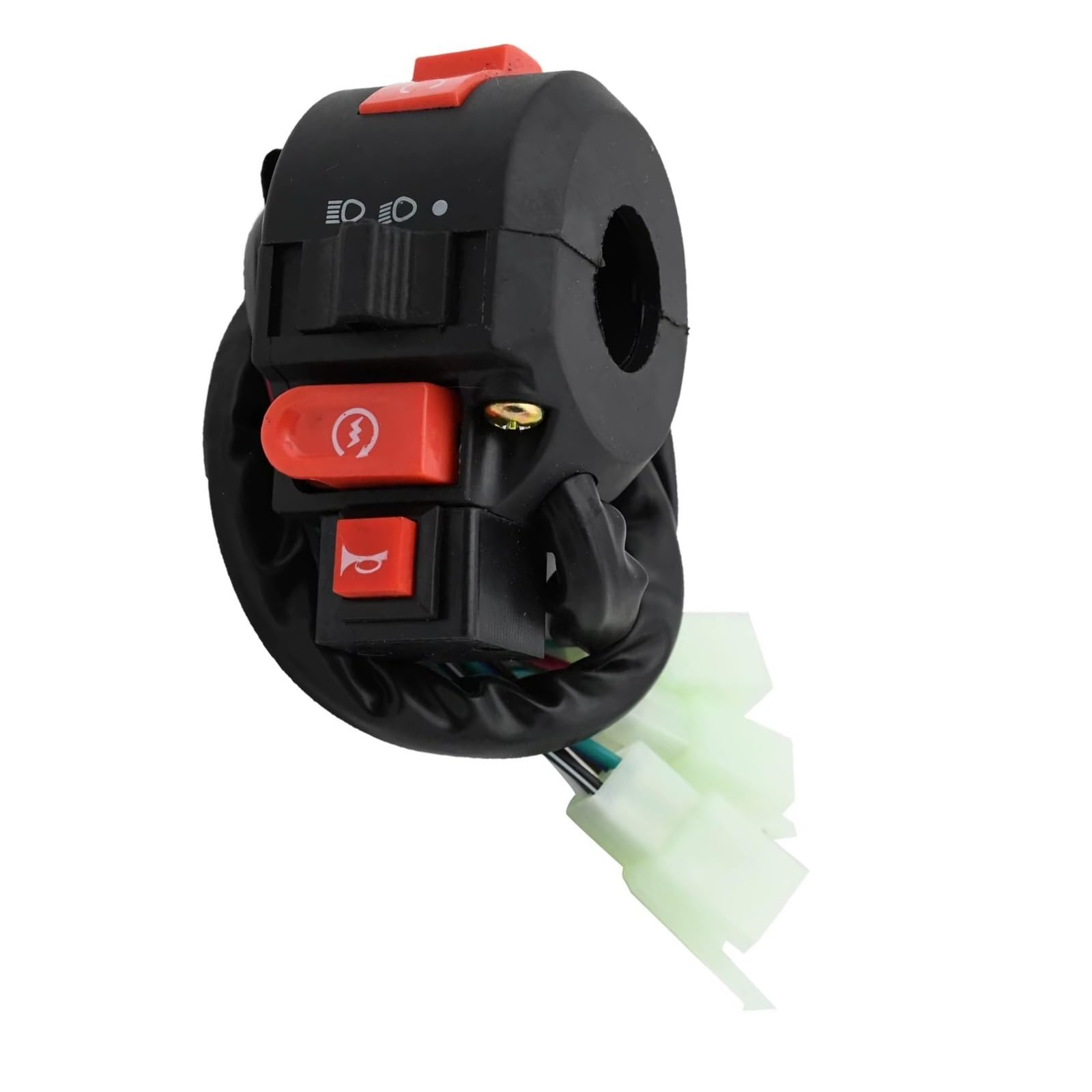 Commutateur Guidon Interrupteur De Clignotant Pour Moto 22mm, Pour Scooter Universel, Interrupteur De Démarrage Et D'arrêt, Bouton Lumineux, Clignotant, Trompette