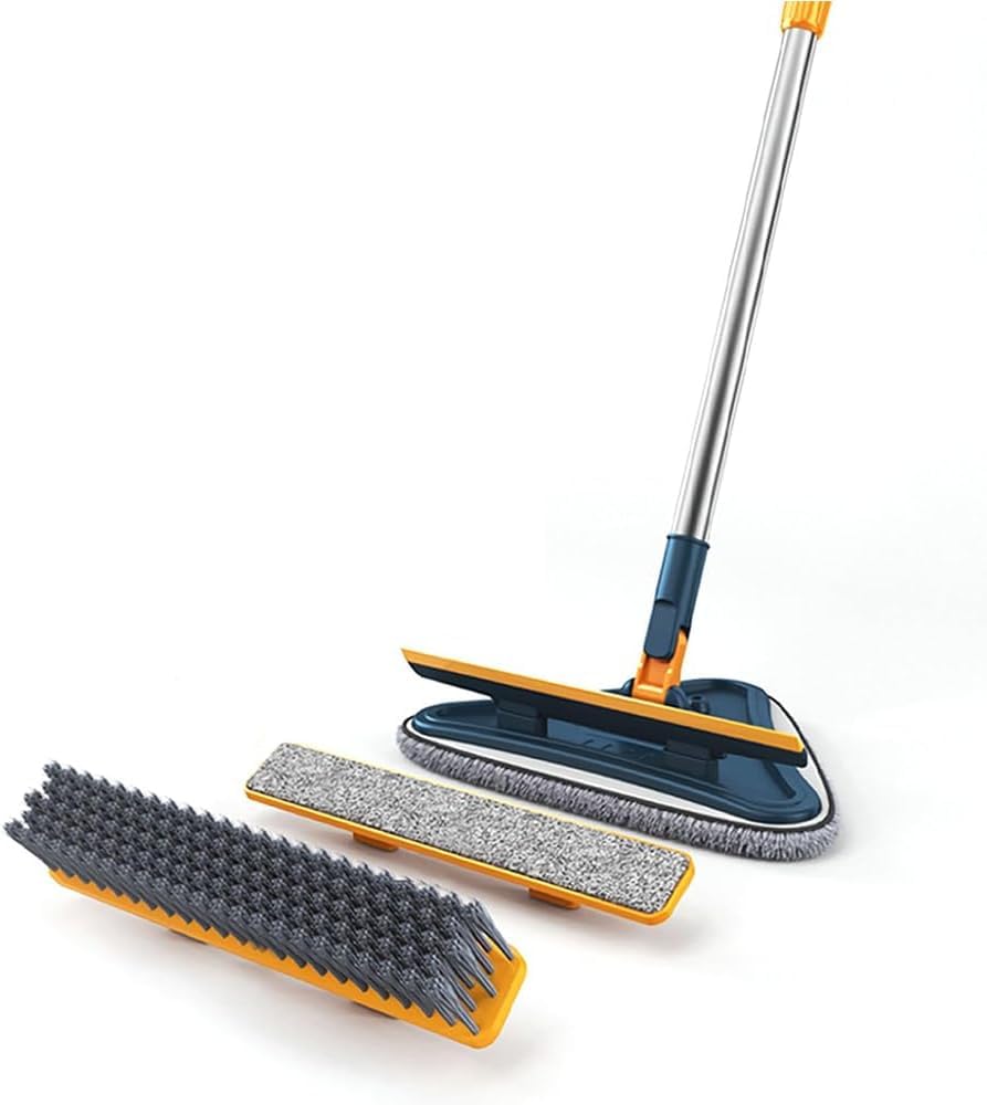 Flexi Madhav 5 in 1 Handle for Cleaning , All Purpose Cleaner, Mop Wall and Floor Cleaning Mop, Long Handle for Cleaning Windows, Floors, Skirting Boards, Ceilings, Bathrooms, Tub Tiles and 4 Reusable Mats, Blue (B0DG8L6D7V) Amazon Price History, Amazon Price Tracker