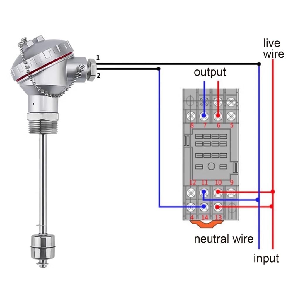 Sensor Nivel Líquido Flotador Roscado Acero Inoxidable 304 1 Unidad | Controlador de nivel de agua, de nivel de líquido(500MM)