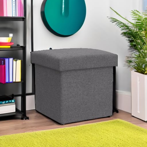 グレー スクエア オットマン 折り畳み式 グレー スクエア オットマン 折り畳み式
