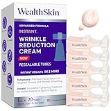 Wealthskin Instant Rapid Wrinkle Eye Cream - Temporary Effects Firm and Lift Under Eye Bags and Reduction Puffiness - 60 Second Tightener 20Tubes (1 Fl Oz (Pack of 1))
