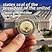 Trump 2025 Coin – 47th Presidential Challenge Coin, Commemorative Collectible with United States Eagle, Trump Fighting for America Collectible Gift for Trump Supporters (C)
