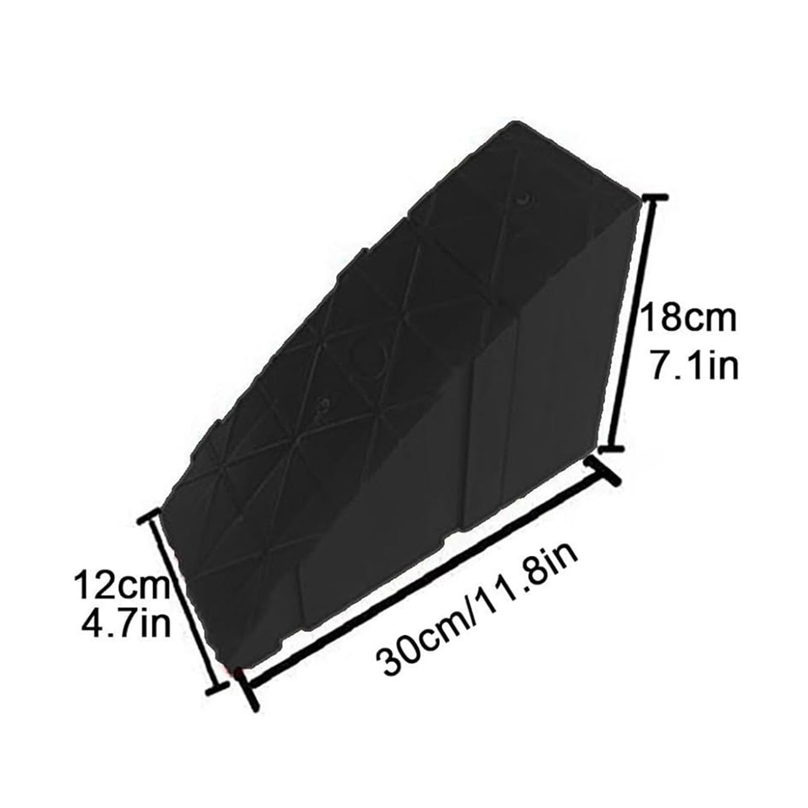 Rampe per Marciapiede, Rampe per Sedie A Rotelle con Altezza di Salita di 10-18 cm per Casa, Auto, Sedie A Rotelle, Biciclette, Motociclette(2pcs,12x20x18cm/5x8x7)