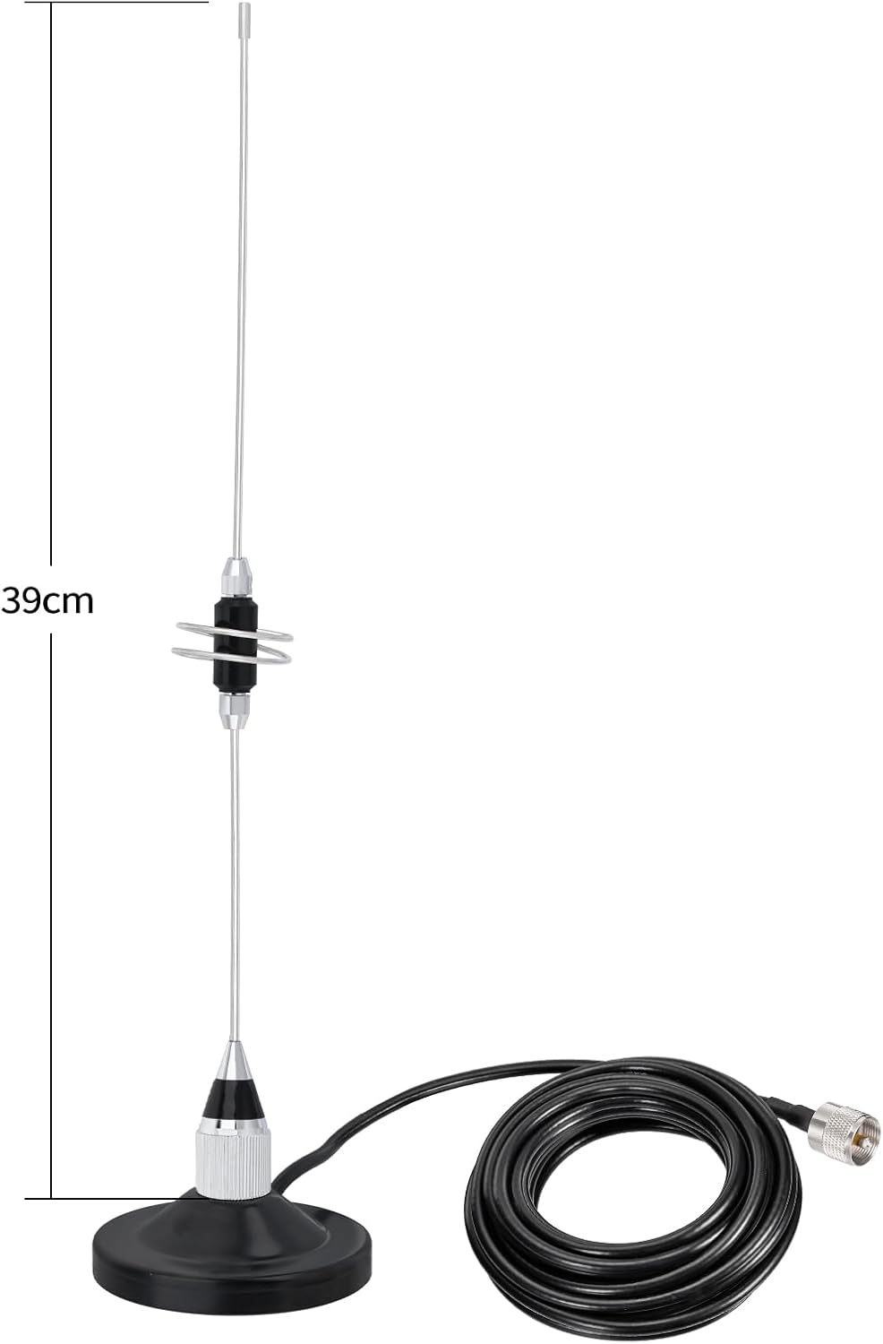 Bingfu Dual Band VHF UHF Mobile Ham Radio Antenna with Strong Magnetic Base | Compatible with Part of Midland Icom BTECH Yaesu Cobra Uniden Standard Horizon Radioddity Alinco Mobile Transceiver Repeater