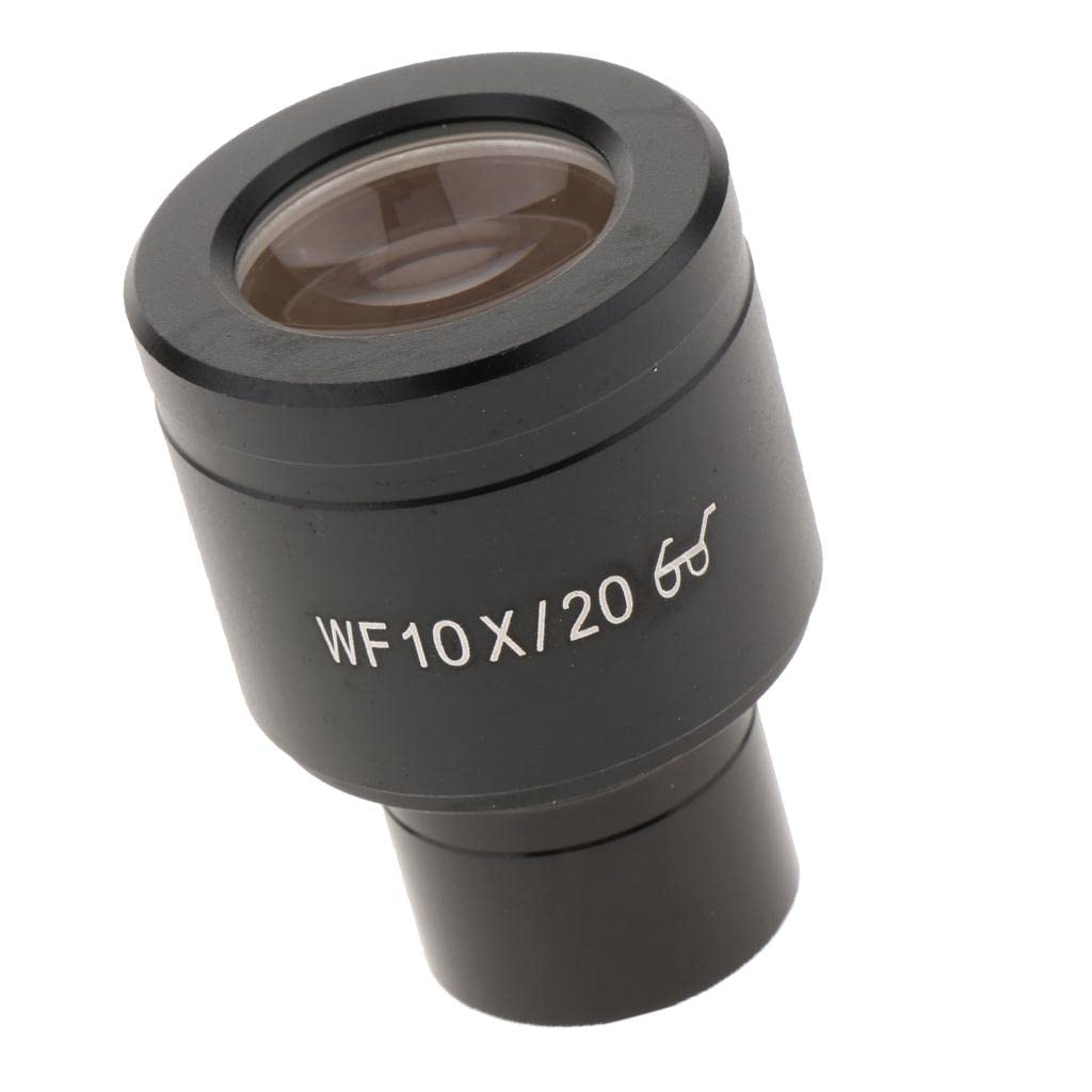 Baoblaze 0X 20mm Eyepiece for Biological Microscope, Wide Field of View, 23.2mm Diameter