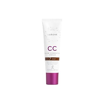 Lumene CC Color Correcting Cream Vegan Foundation 1 fl oz - 7 Deep