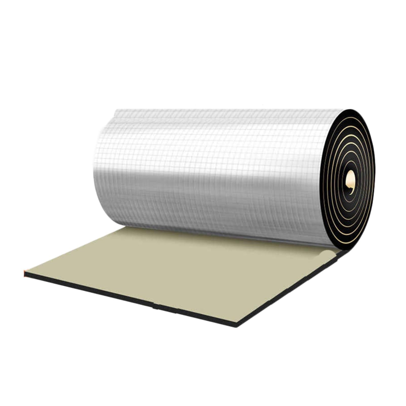 Tapete aislante de sonido, espuma acústica autoadhesiva, lámina de aluminio, insonorización, adecuada para paredes, suelos y techos