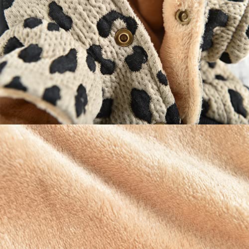 Leopard Dog Winter Hoodie Jacket Cozy Warm Dog Cats Jacket Coat For Cold Weather Thick Flannel Inside Dog Hoodie Coat, Puppy Hoodie Coat For Winter #TOP1