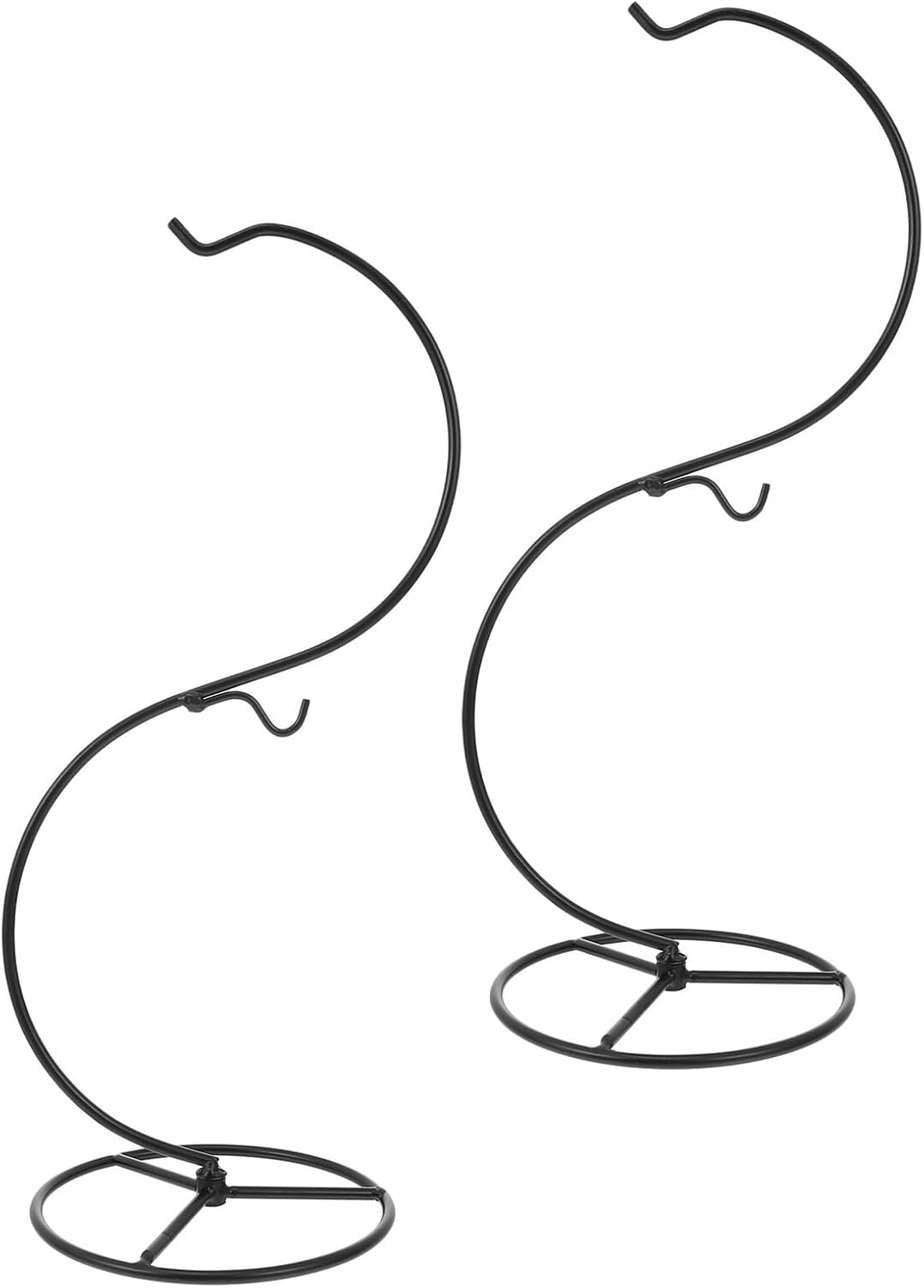 Micro Landscape Bottle Hanger S-shaped Iron Wire Hook 14x34.2cm 2pcs Seasonal Ornament Holder Indoor Plant Display Stand Hanging Terrarium Hanger for Home Décor