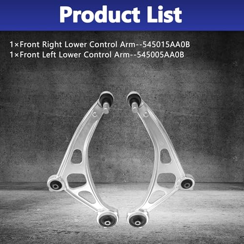 HAWK BROTHER 2pcs Front Suspension Kit Lower Control Arm w/Ball Joint Bushings Assembly Replacement for Nissan Murano 2015-2024 545015AA0B 545015AA0C 545005AA0B by HAWK BROTHER - Image 4