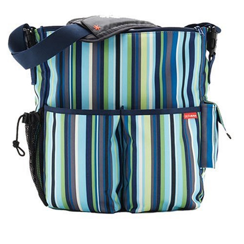 Skip Hop Duo-CAN-OSTR Deluxe Changing Bag Ocean Stripe