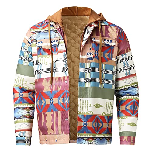 Trench long pour homme imprimé vintage veste automne hiver multicolore ample XXXL
