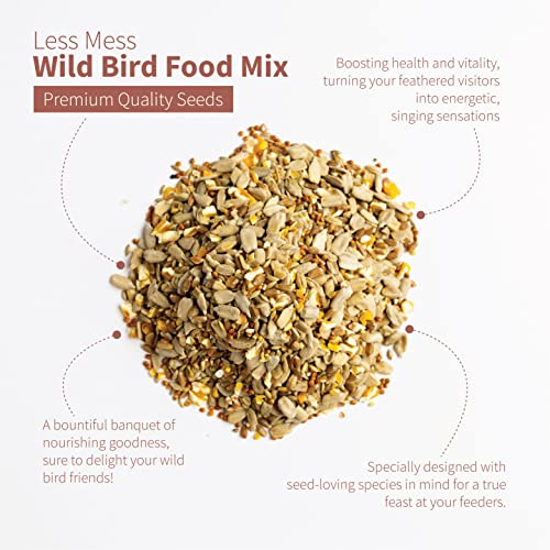 Gourmet Less Mess Wild Bird Food Mix (6 Lbs) (No Mess) Blend For Cardinals, Chickadees, Nuthatches, Woodpeckers And Songbirds #TOP2