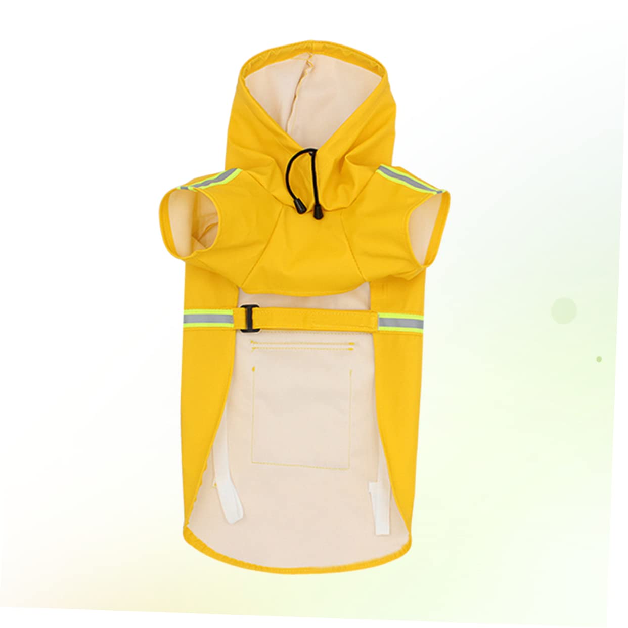 HOLIDYOYO Reflective Strip Pet Hooded Rain Jacket Dog Raincoat for Outdoor Walking for Small Dogs Spring and Summer Rainy Weather