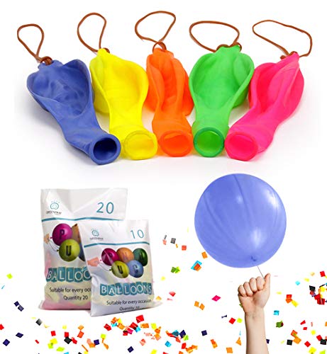 GLOBOS PUNCH BALL FLUORESCENTES | Ideal para llenar bolsas de fiesta y pasar de premio de juguetes, CALIDAD PREMIUM Perfecto para las fiestas de cumpleaños de niños y niñas